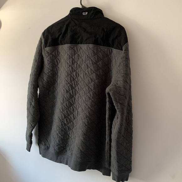 Vineyard Vines | Pull over | Shep Shirt | Quarter Zip | Quilted | Charcoal | - Picture 2 of 3